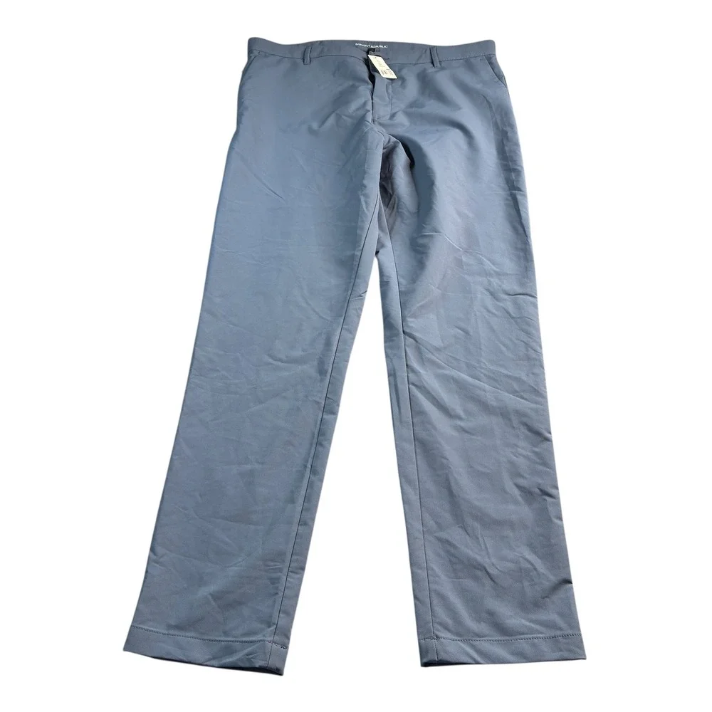 Banana Republic Mens 40x34 China Blue Slim Fit‎ Stretch Performance Pants NWT